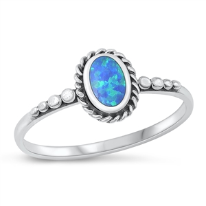 Silver Lab Opal Ring