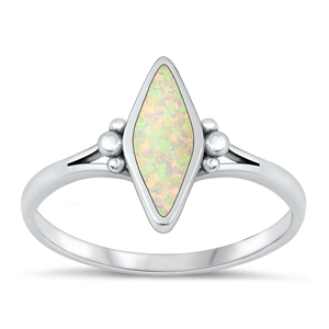 Silver Lab Opal Ring