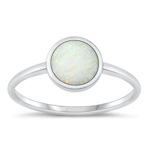 Silver Lab Opal Ring