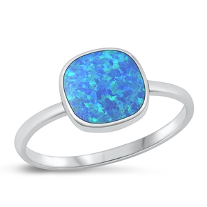 Silver Lab Opal Ring