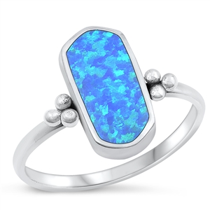 Silver Lab Opal Ring