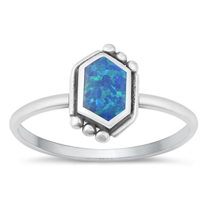 Silver Lab Opal Ring