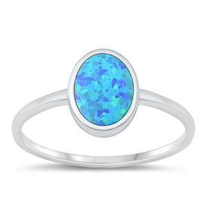 Silver Lab Opal Ring