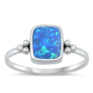 Silver Lab Opal Ring