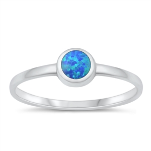 Silver Lab Opal Ring