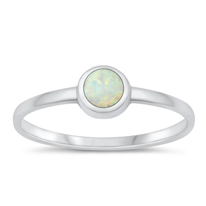 Silver Lab Opal Ring