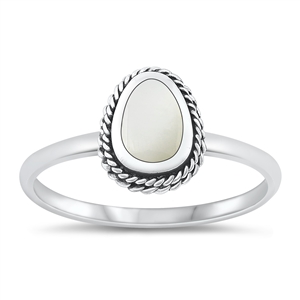 Silver Stone Ring