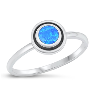 Silver Lab Opal Ring