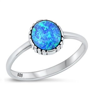 Silver Lab Opal Ring