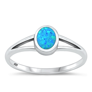 Silver Lab Opal Ring