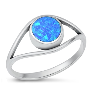 Silver Lab Opal Ring