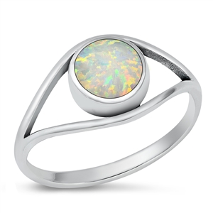 Silver Lab Opal Ring