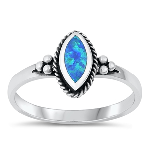 Silver Lab Opal Ring