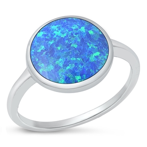 Silver Lab Opal Ring