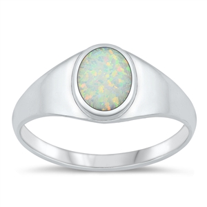 Silver Lab Opal Ring