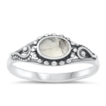 Silver Stone Ring