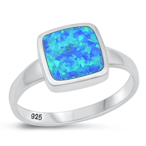 Silver Lab Opal Ring