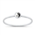 Silver Stone Ring - Yin Yang