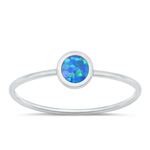 Silver Lab Opal Ring