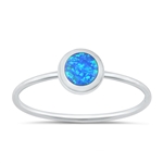 Silver Lab Opal Ring