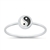 Silver Stone Ring - Yin Yang