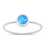 Silver Lab Opal Ring