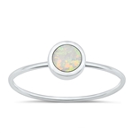 Silver Lab Opal Ring