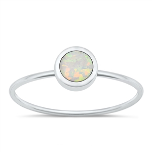 Silver Lab Opal Ring