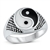 Silver Stone Ring - Yin Yang