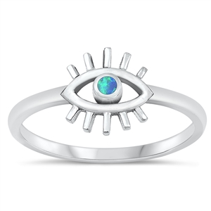 Silver Lab Opal Ring - Eye