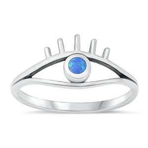 Silver Lab Opal Ring