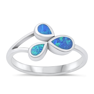 Silver Lab Opal Ring