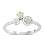 Silver Lab Opal Ring