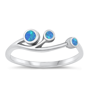 Silver Lab Opal Ring