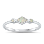 Silver Lab Opal Ring