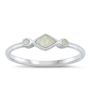 Silver Lab Opal Ring