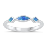 Silver Lab Opal Ring