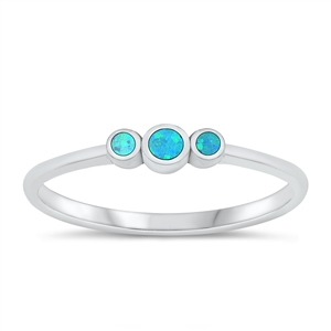 Silver Lab Opal Ring