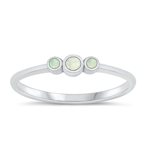 Silver Lab Opal Ring