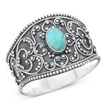 Silver Stone Ring - Bali