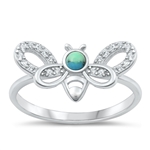 Silver Lab Opal Ring