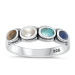 Silver Stone Ring