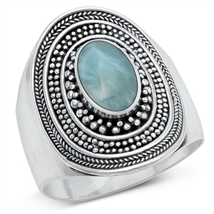 Silver Stone Ring - Bali