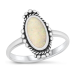 Silver Lab Opal Ring