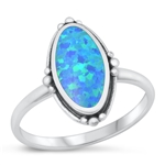 Silver Lab Opal Ring