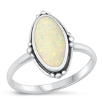 Silver Lab Opal Ring