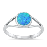 Silver Lab Opal Ring