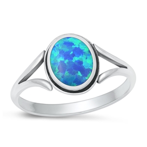 Silver Lab Opal Ring