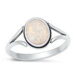 Silver Lab Opal Ring