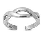 Silver Toe Ring - Infinity Sign